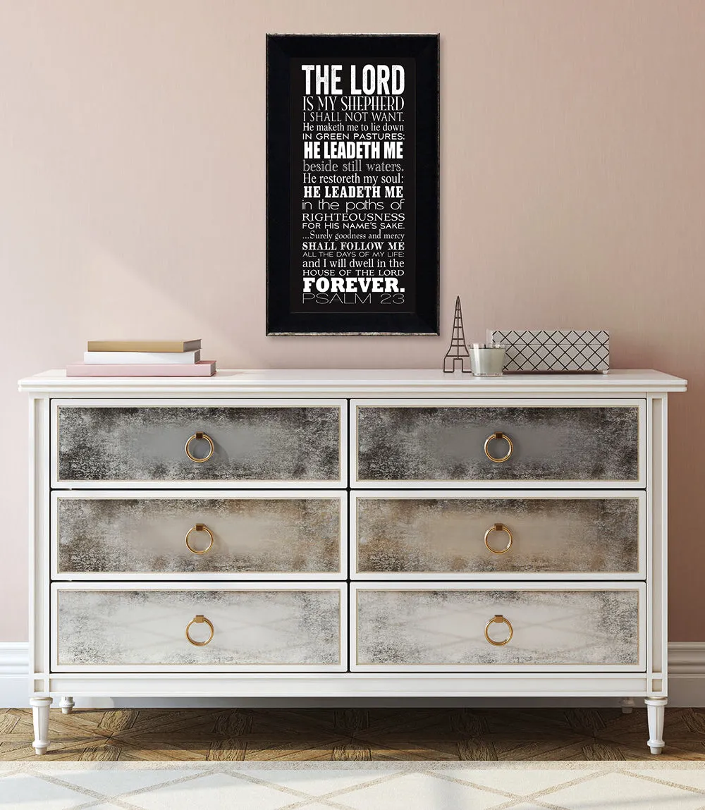 Psalm 23: Framed with Glass
