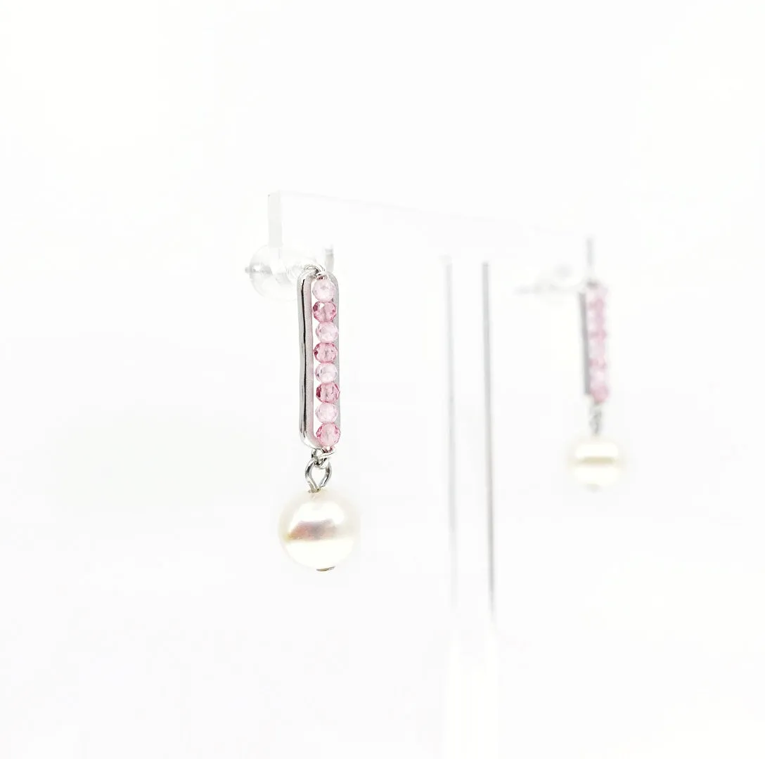 Radiance Pearl Earrings (Pink)