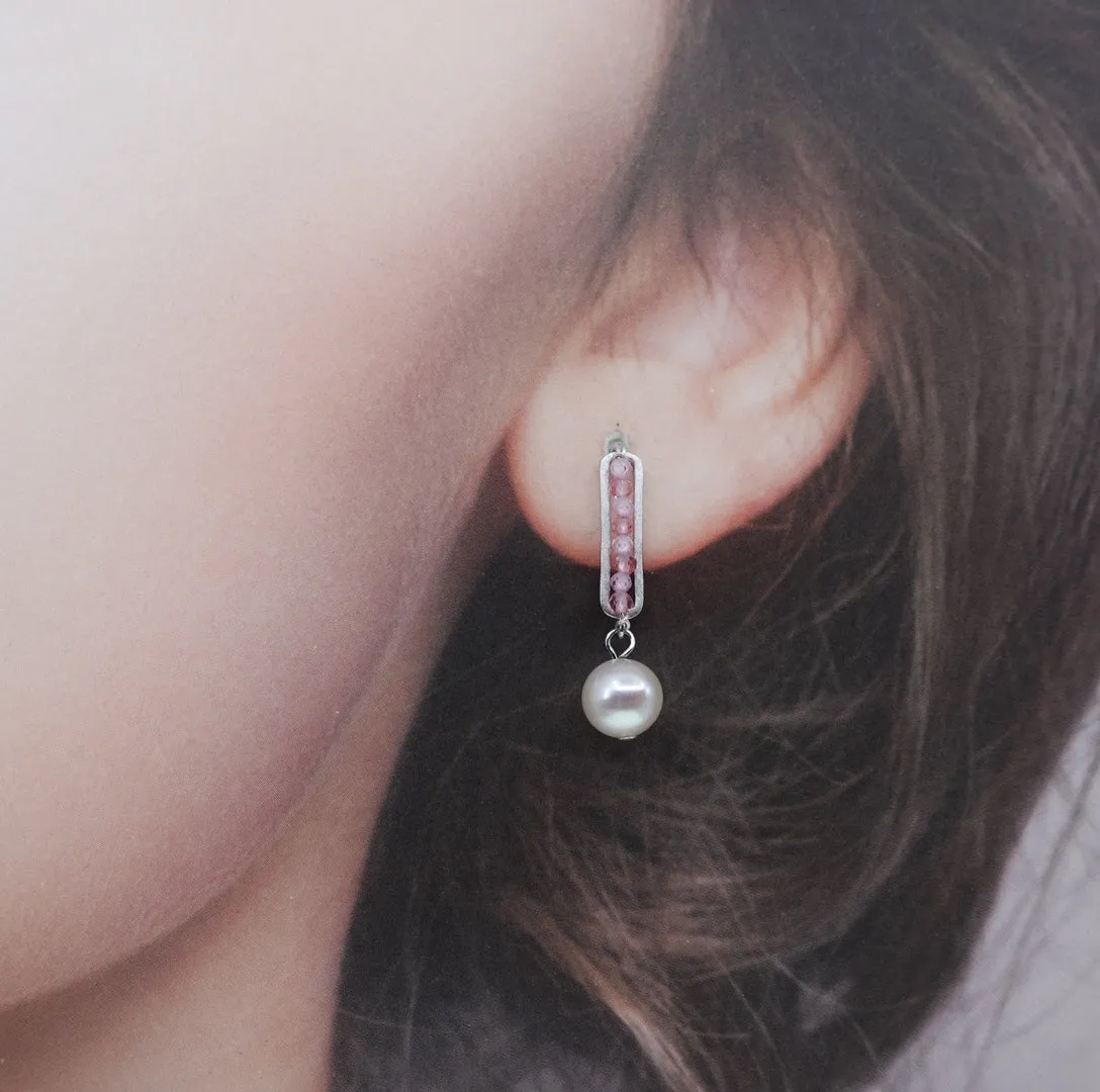 Radiance Pearl Earrings (Pink)