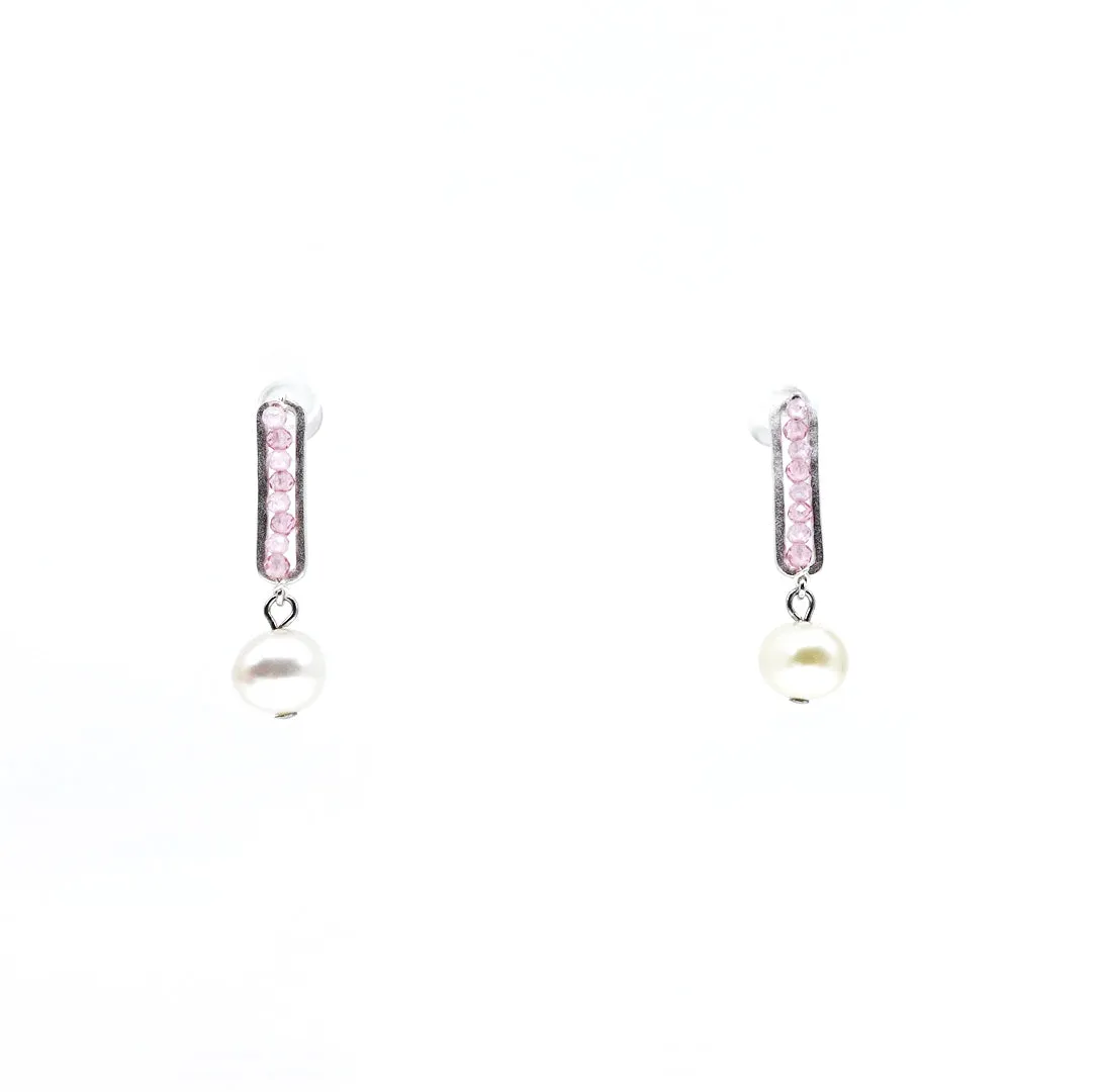 Radiance Pearl Earrings (Pink)