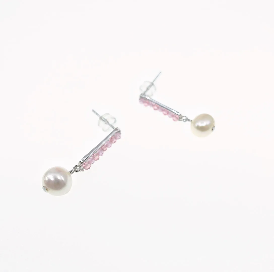 Radiance Pearl Earrings (Pink)