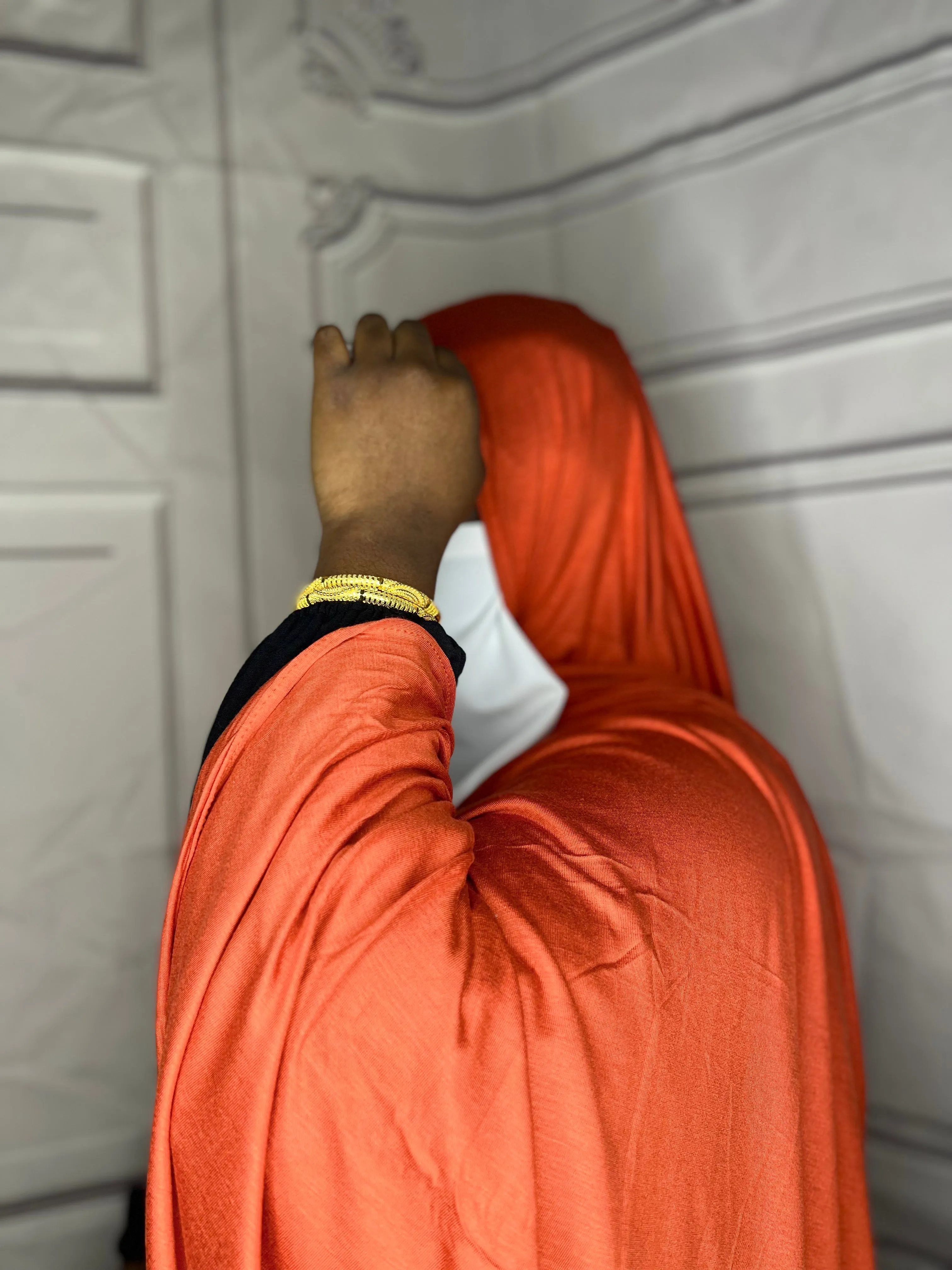 Ramadan  jersey Hijab Box :Powder