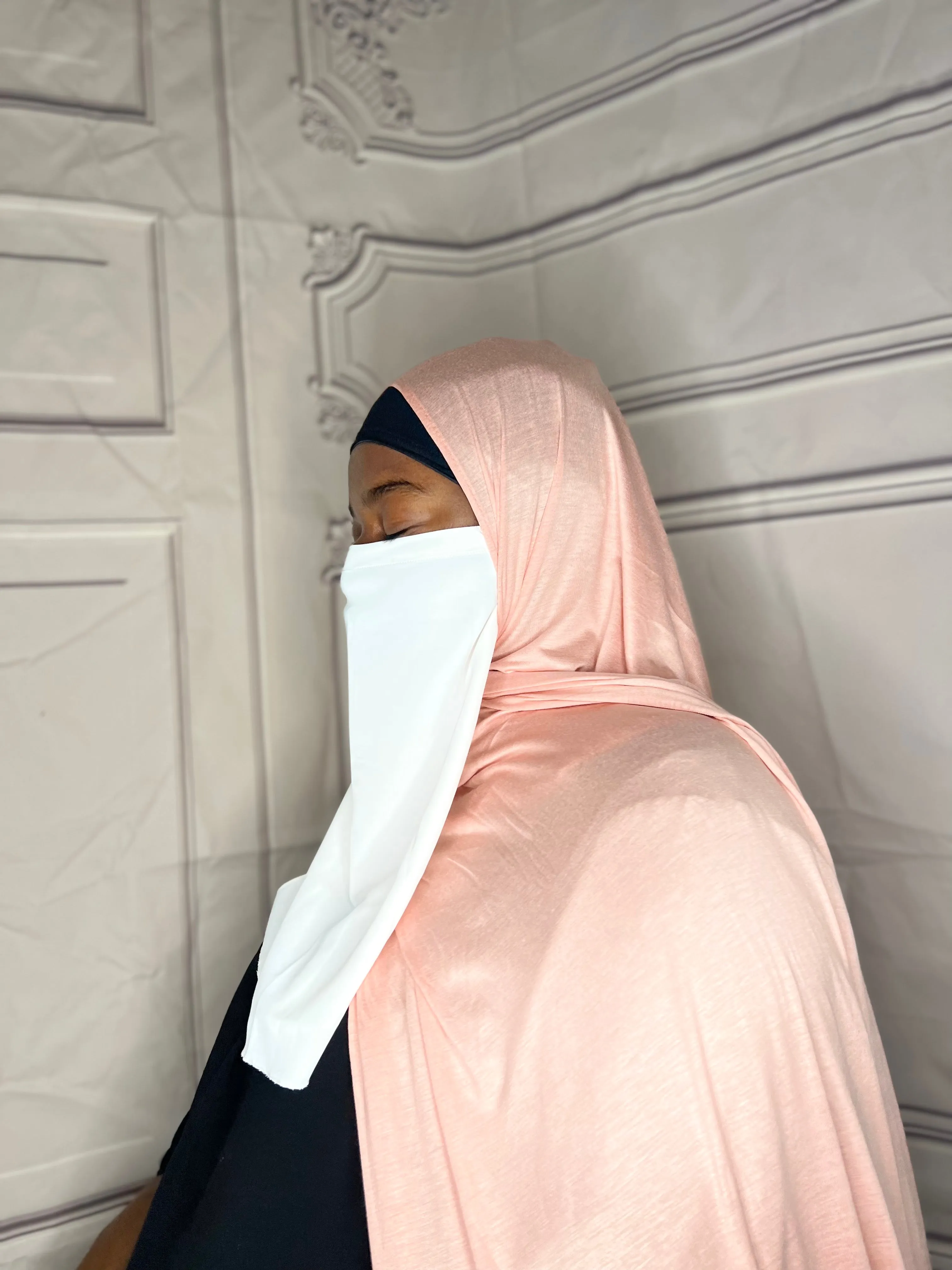Ramadan  jersey Hijab Box :Powder