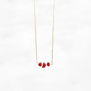 Red Coral Pendant Necklace
