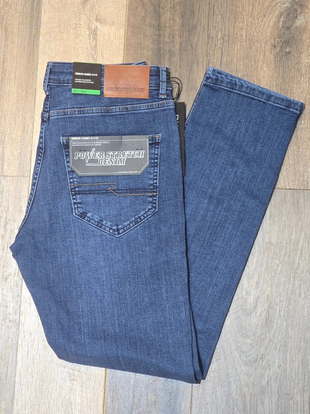 Remus Uomo Apollo Slim Fit/Power stretch Mid Summer wash jeans