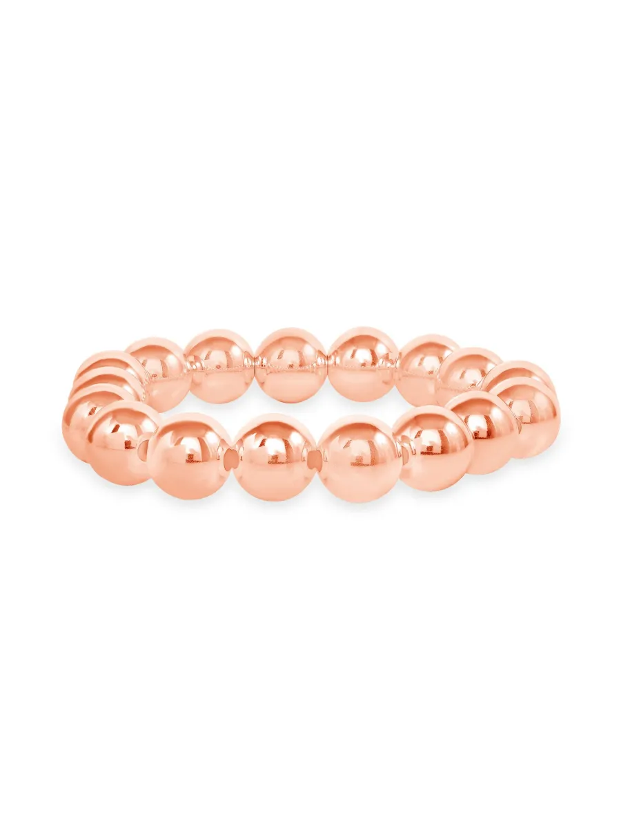 Rose Gold Everyday Stretch Bracelet - 10mm