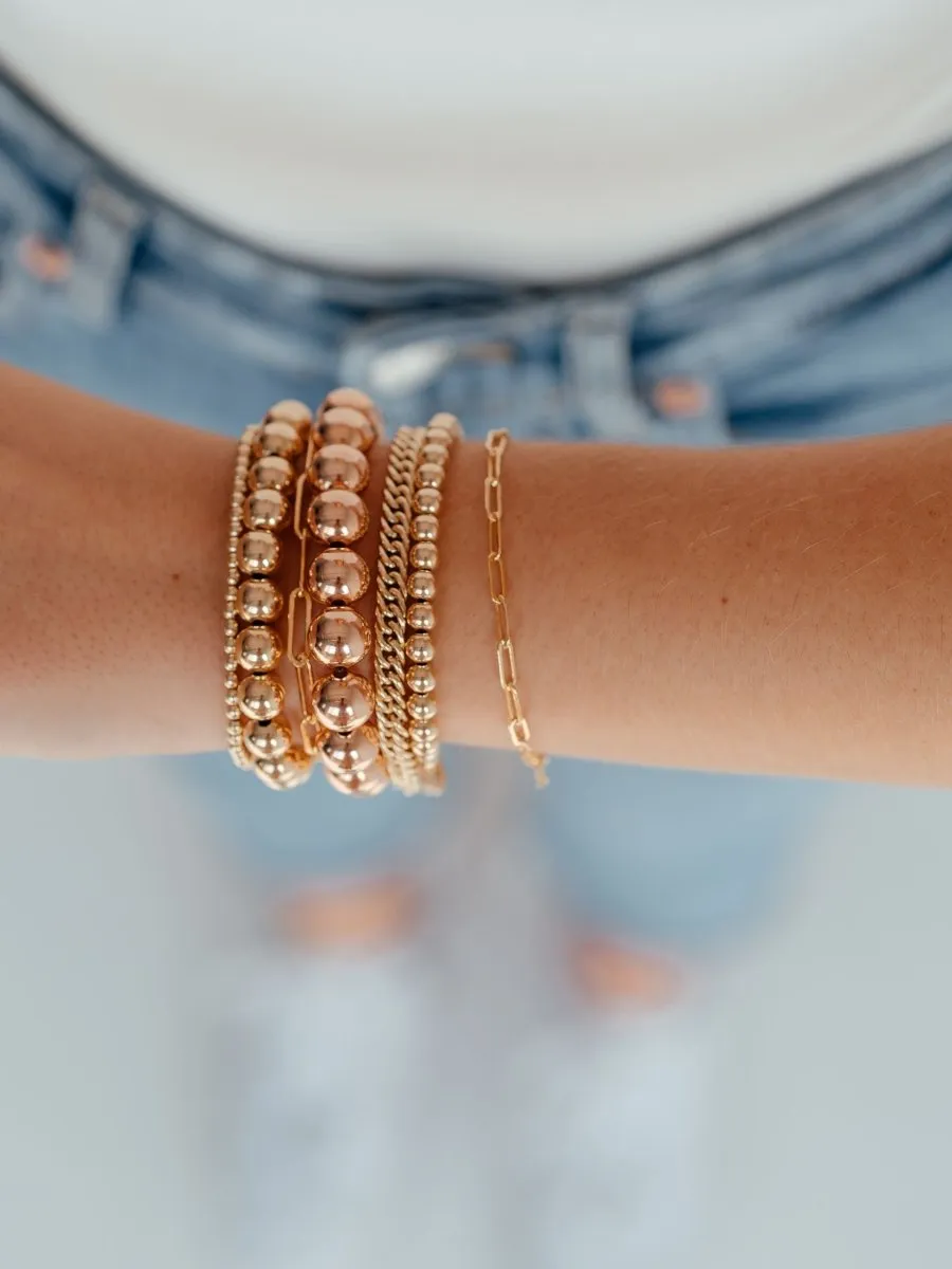 Rose Gold Everyday Stretch Bracelet - 10mm