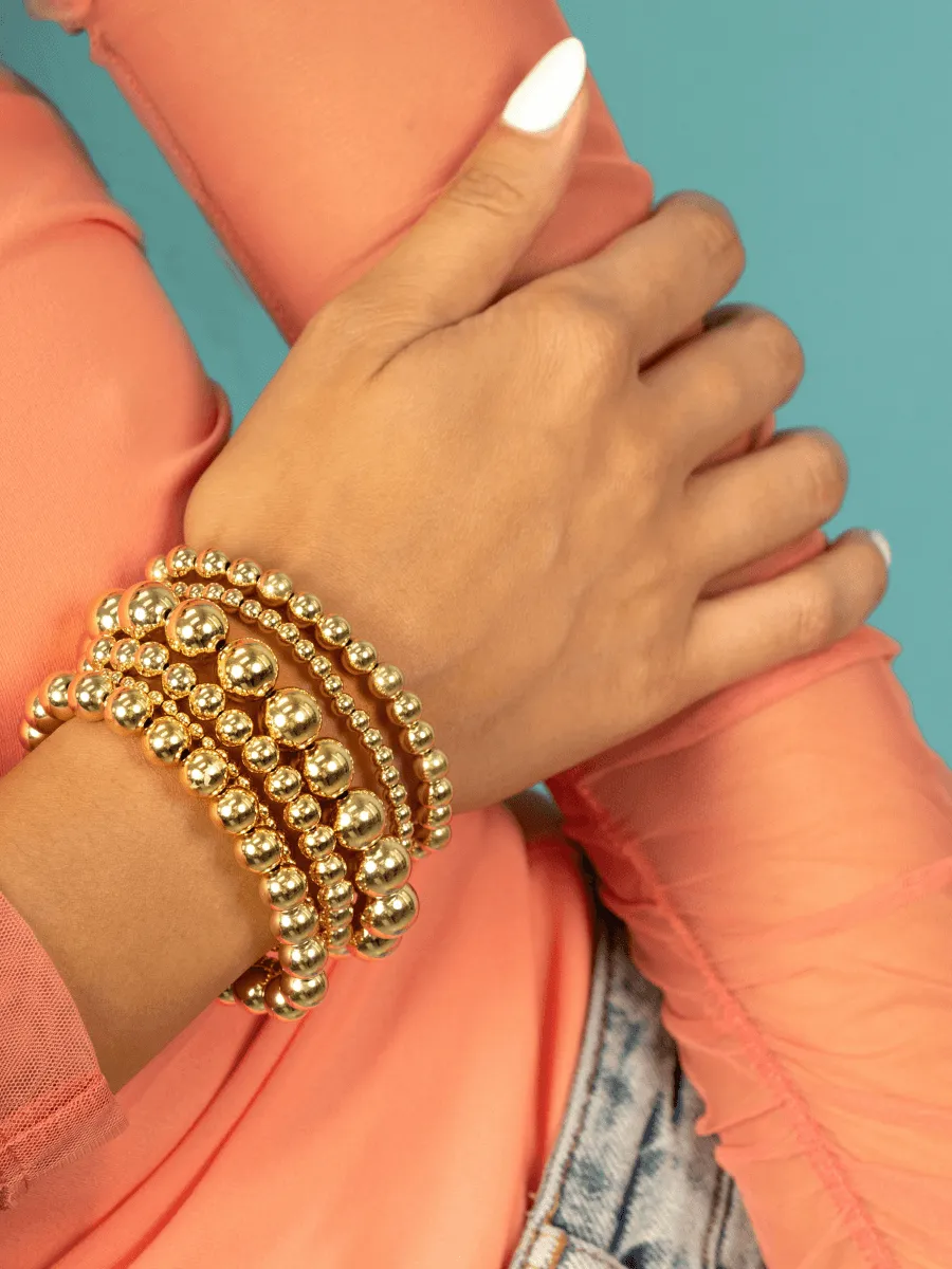 Rose Gold Everyday Stretch Bracelet - 8mm