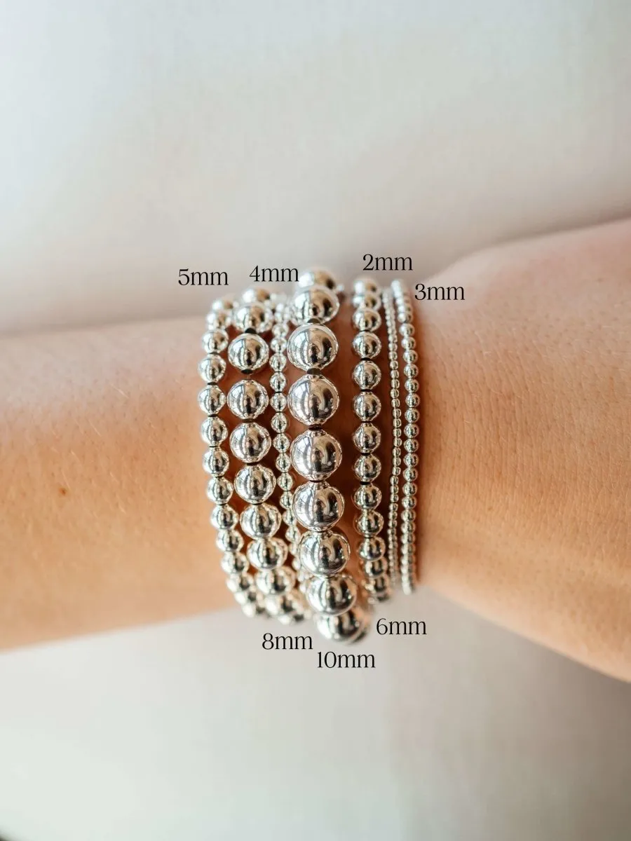Rose Gold Everyday Stretch Bracelet - 8mm