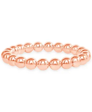 Rose Gold Everyday Stretch Bracelet - 8mm