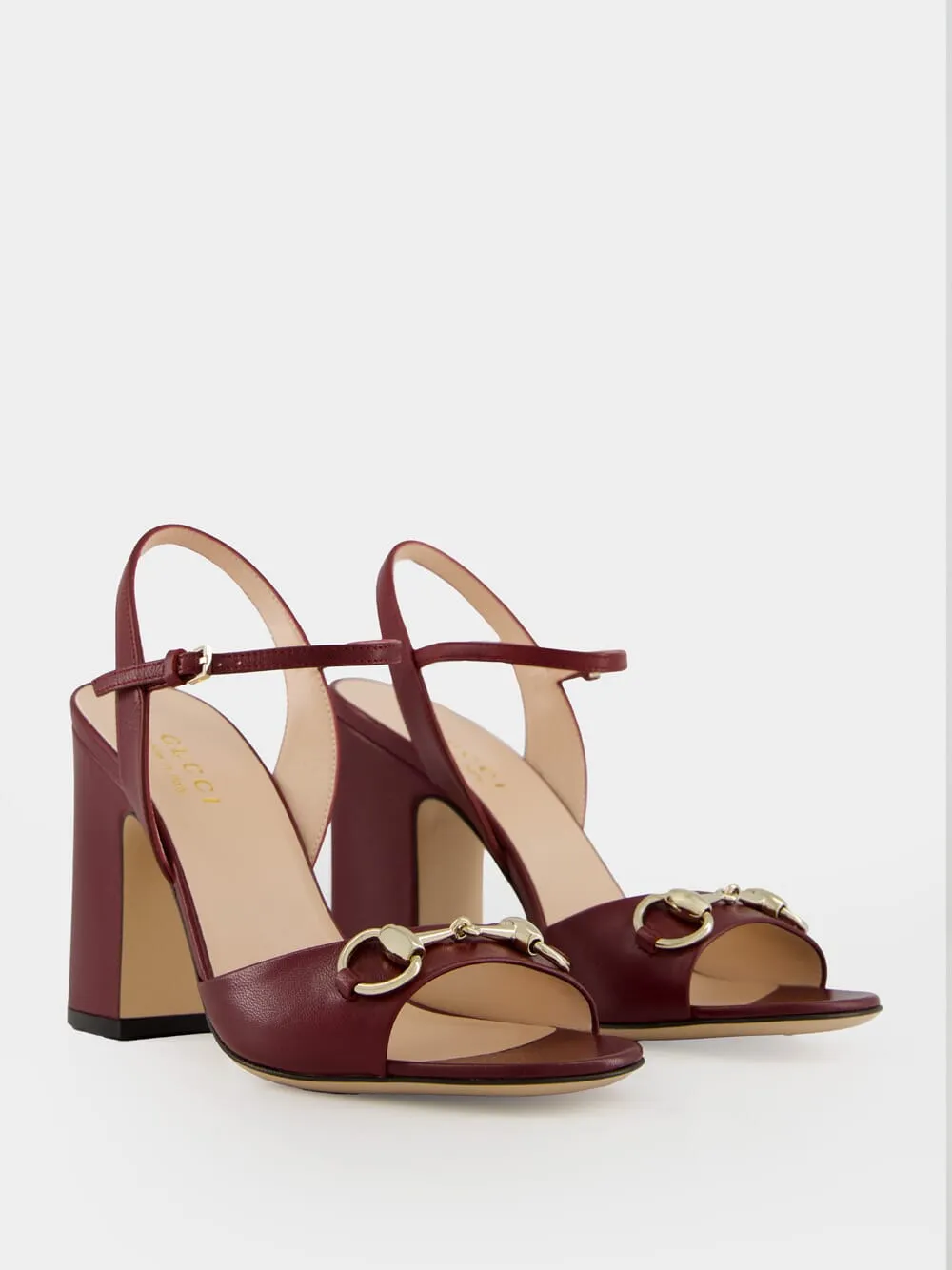Rosso Ancora Red Horsebit Sandals