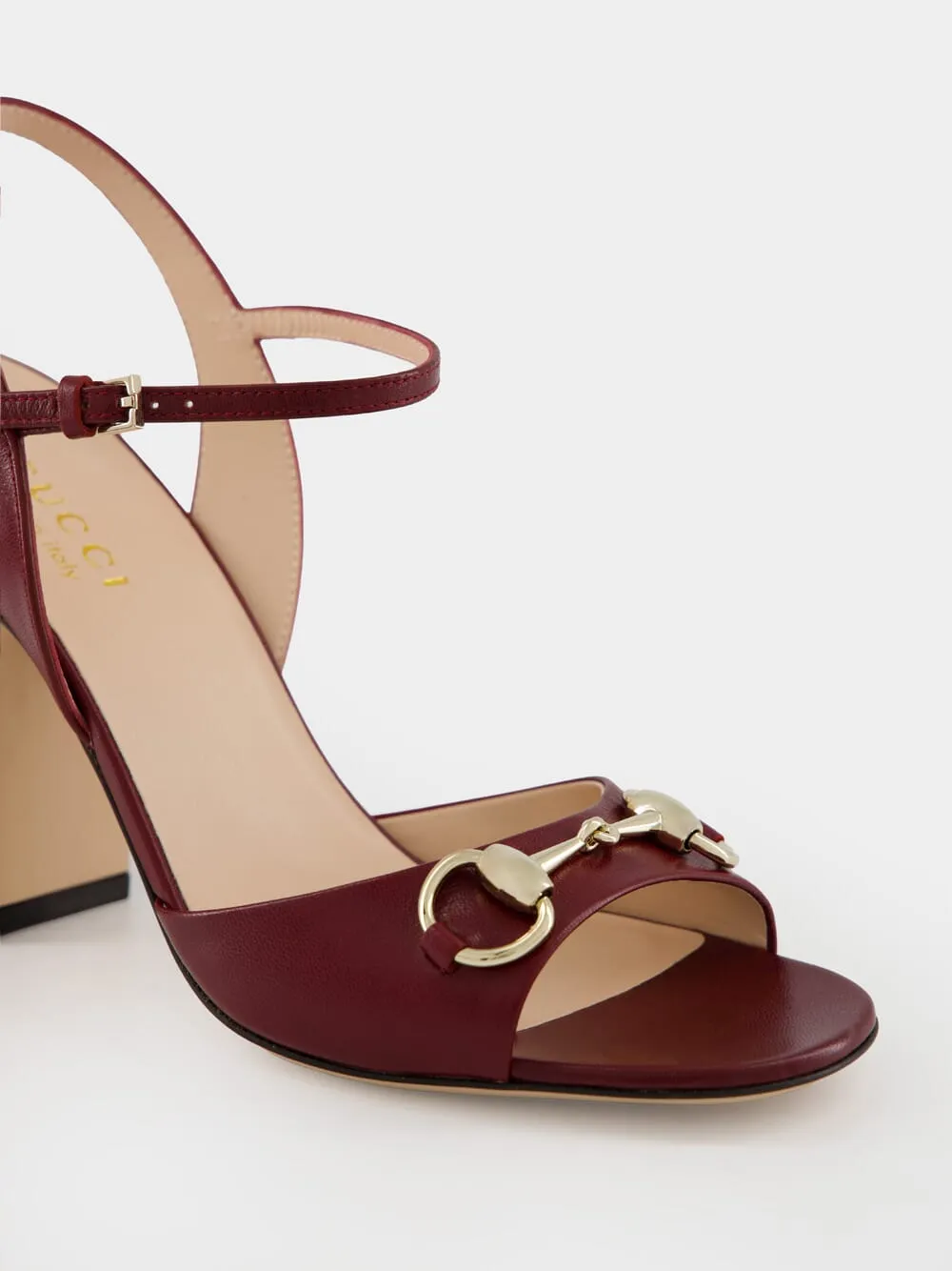 Rosso Ancora Red Horsebit Sandals