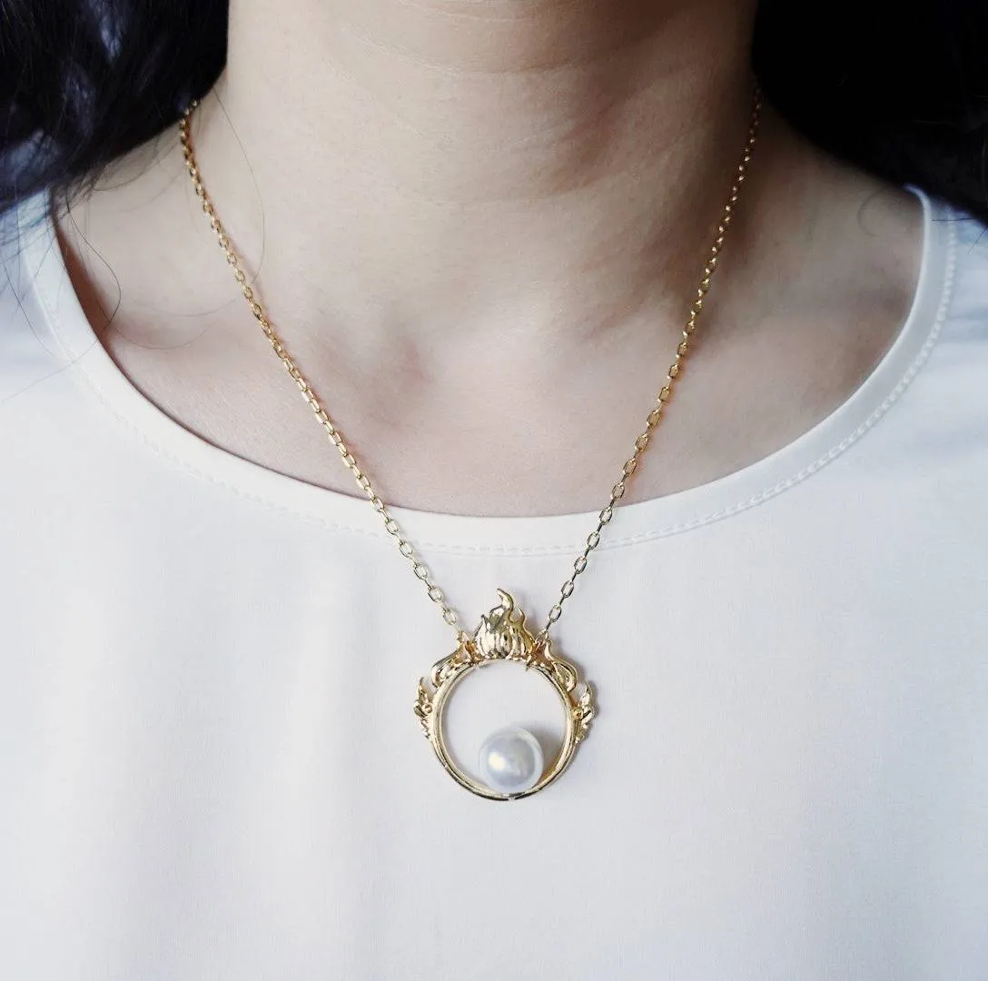 Sacred Fire Necklace Gold