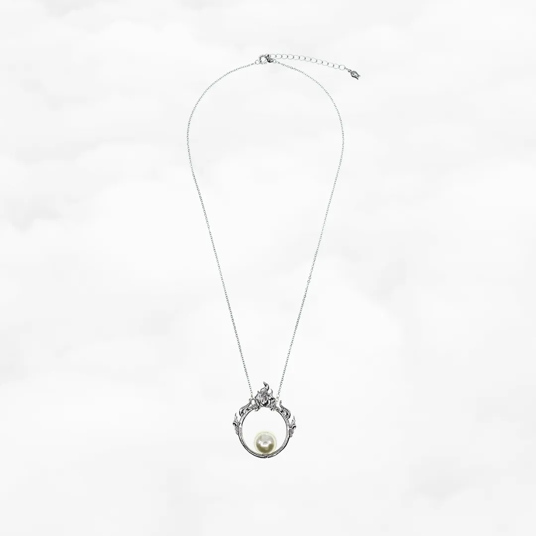 Sacred Fire Necklace Silver