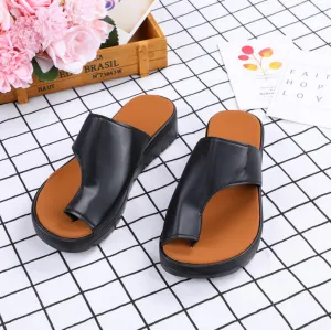 Sandals For Bunions Slippers Flat Sole Casual Soft Treatment For Bunions Comfy Platform Orthopedic