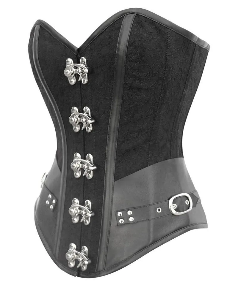 Shenae Instant Shape Steampunk Overbust Corset with Curved Hem