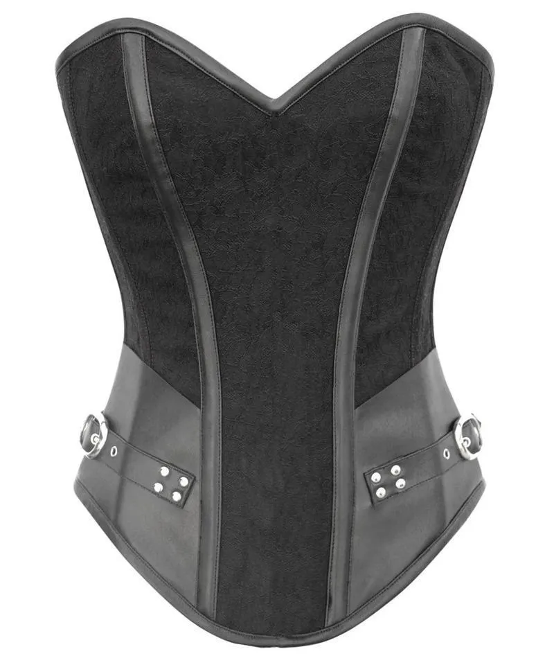 Shenae Instant Shape Steampunk Overbust Corset with Curved Hem