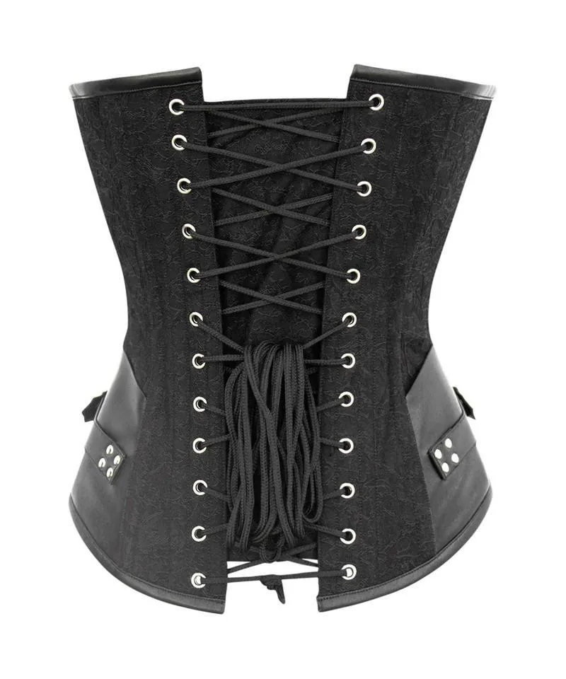 Shenae Instant Shape Steampunk Overbust Corset with Curved Hem