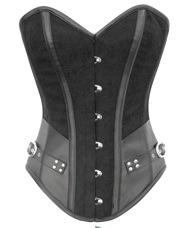Shenae Instant Shape Steampunk Overbust Corset with Curved Hem
