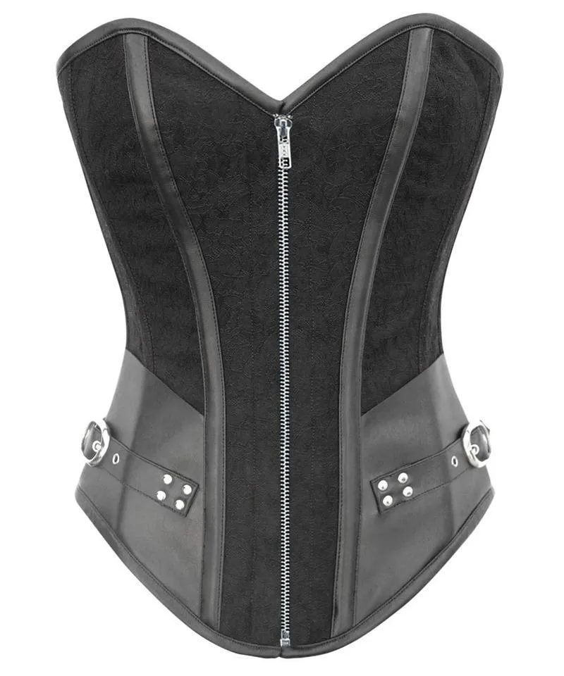 Shenae Instant Shape Steampunk Overbust Corset with Curved Hem