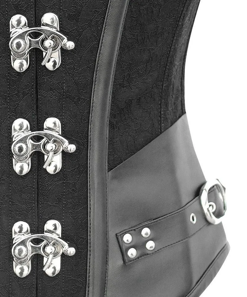Shenae Instant Shape Steampunk Overbust Corset with Curved Hem