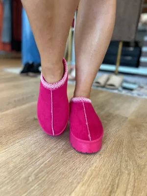 Shirley Fuschia Slipper Booties
