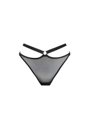 Signature Mesh Harness Thong