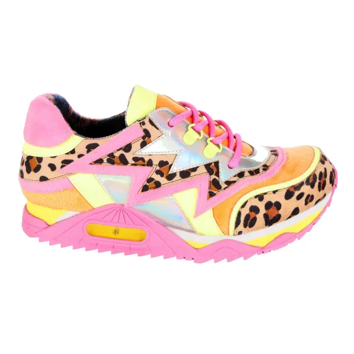 SIZE 36/3* Irregular Choice Jigsaw Jam Pink Leopard