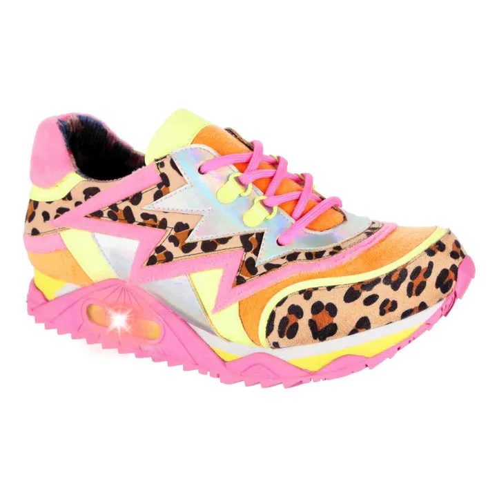 SIZE 36/3* Irregular Choice Jigsaw Jam Pink Leopard