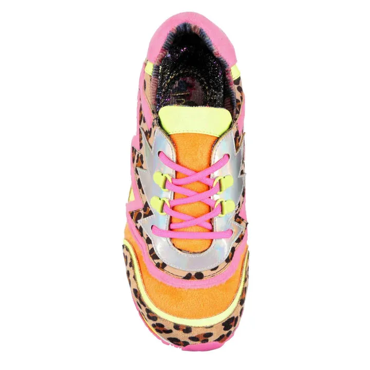SIZE 36/3* Irregular Choice Jigsaw Jam Pink Leopard