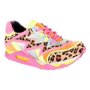 SIZE 36/3* Irregular Choice Jigsaw Jam Pink Leopard
