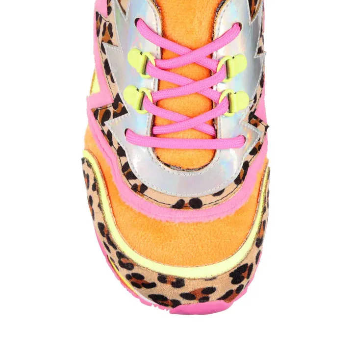 SIZE 36/3* Irregular Choice Jigsaw Jam Pink Leopard