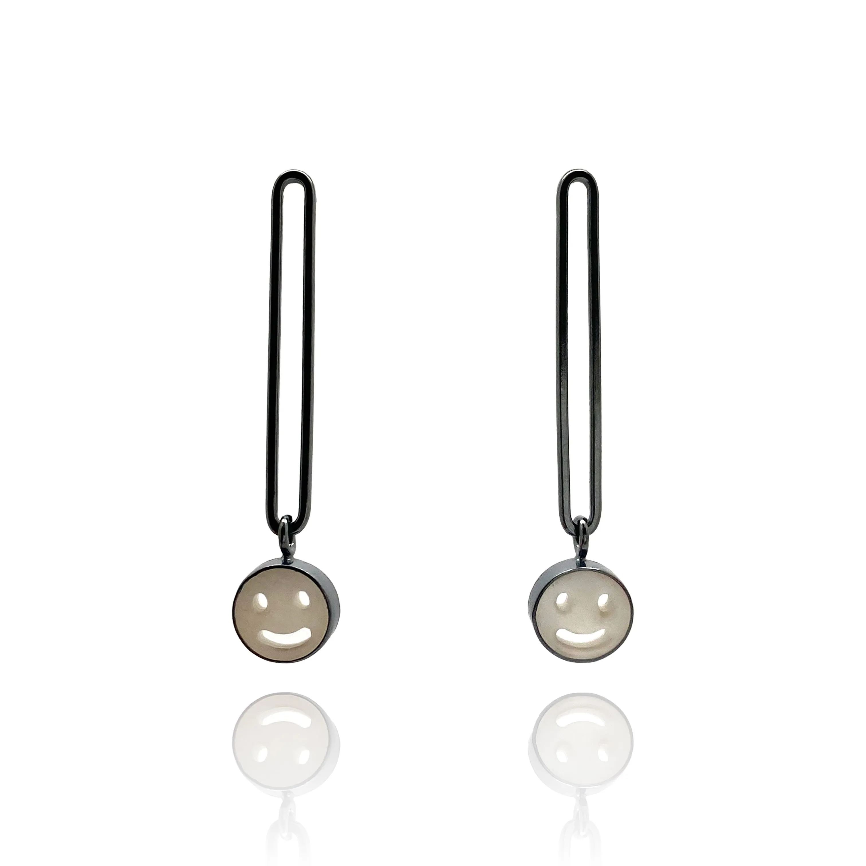 Smiley Link Earrings