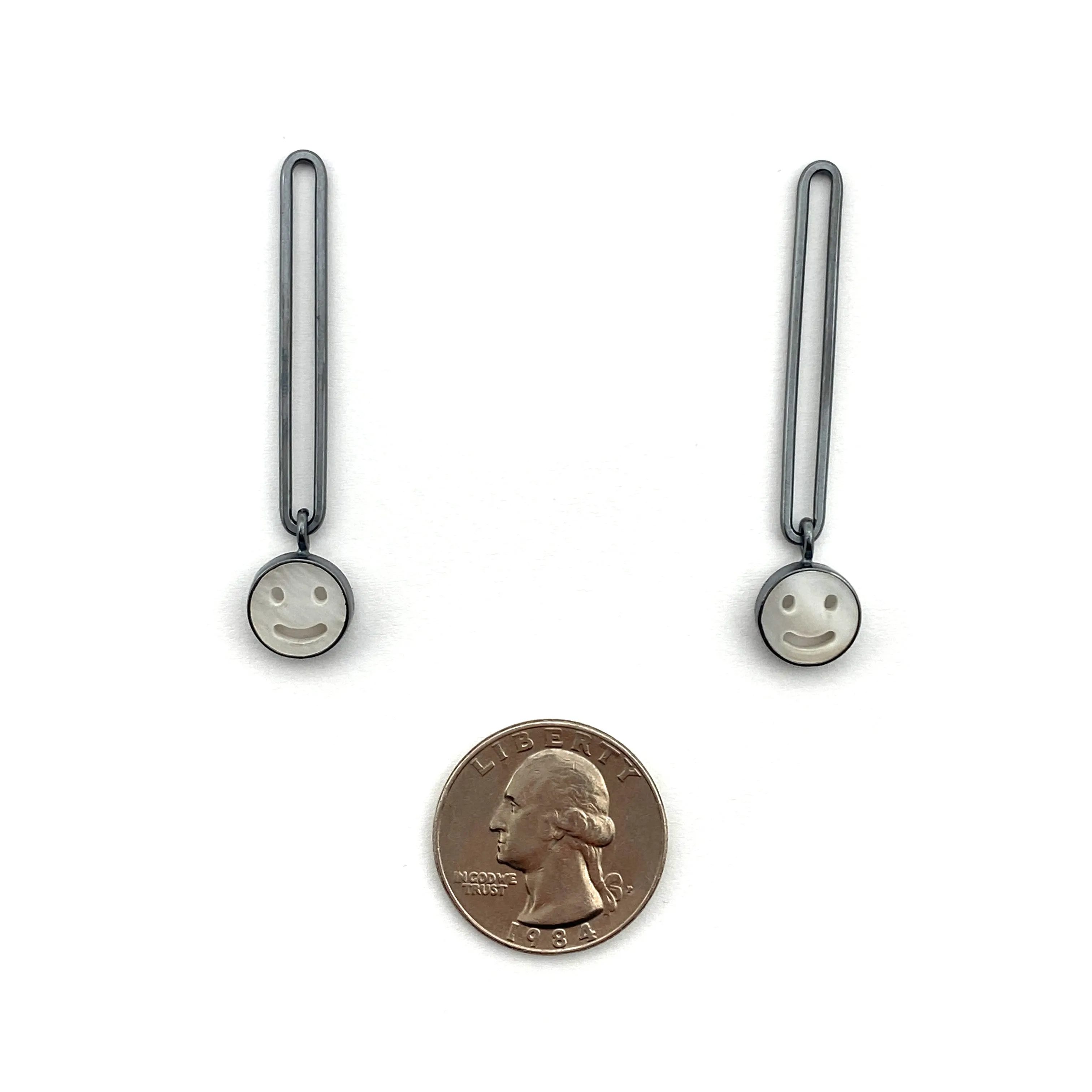Smiley Link Earrings