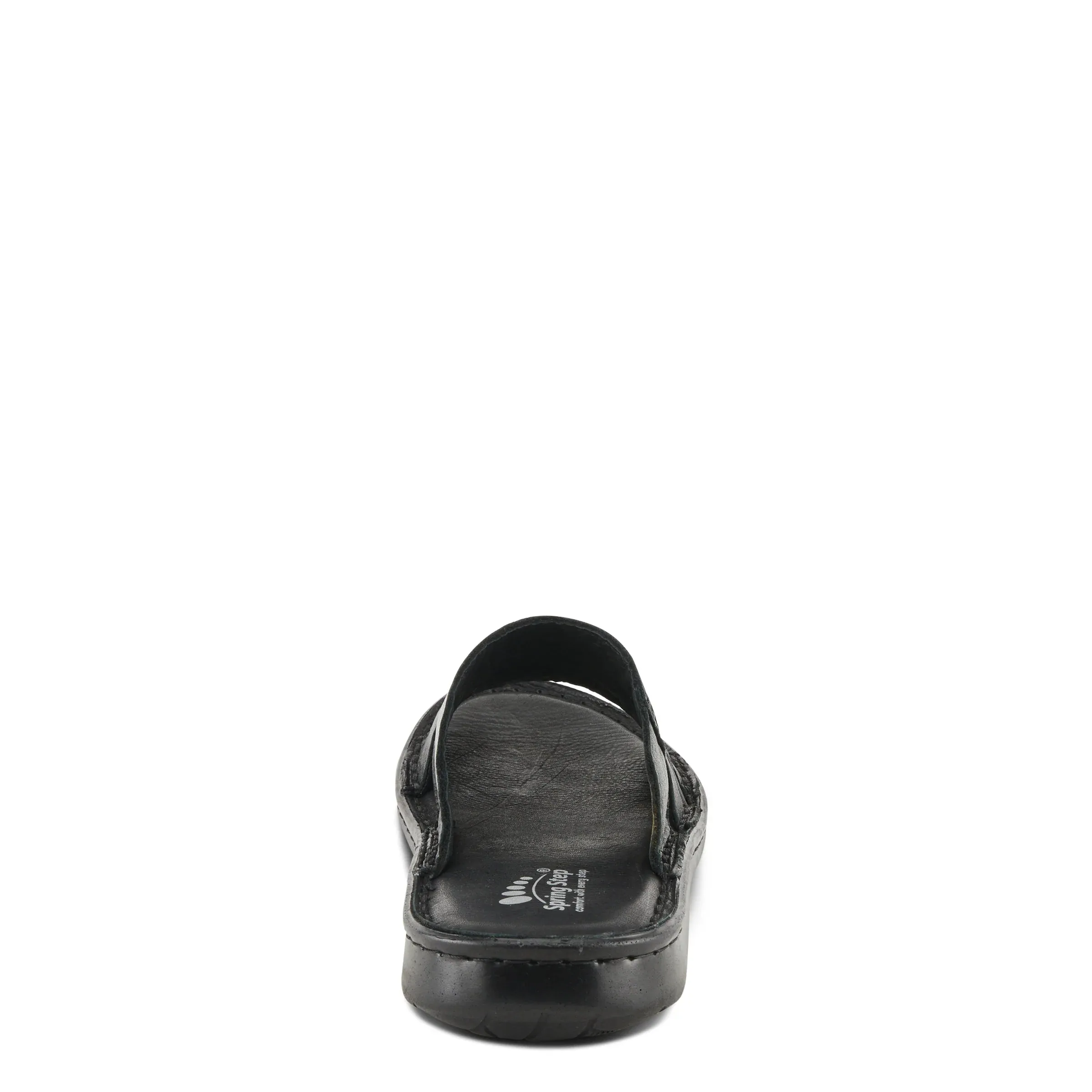 Spring Steps Men's Nunzio Slide In Sandals - Black Leather