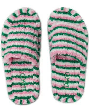 St Barts Quilted Sherpa Slippers