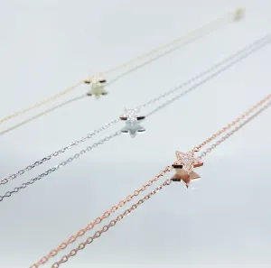 Star Orbit Diamond Star Bracelet 9K