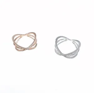 Star Orbit Diamond Triple Ring 9K