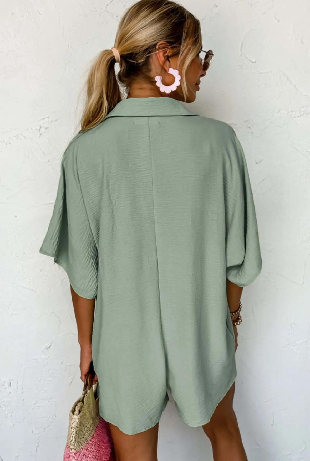 STAY IN YOUR LANE Romper (mint)