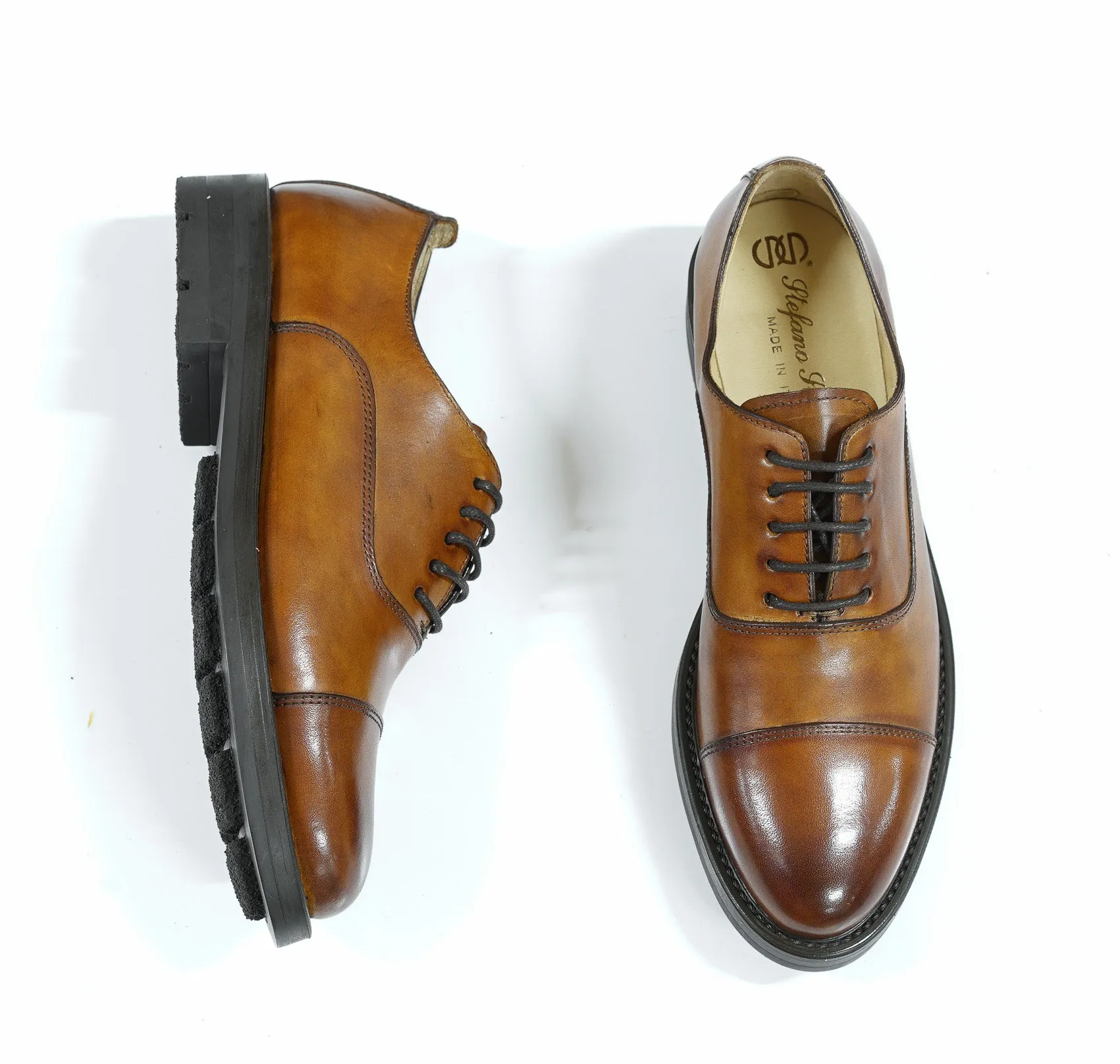 Stefano Stefani Women's Siena Leather Lace Up Shoe 8047  Special $190