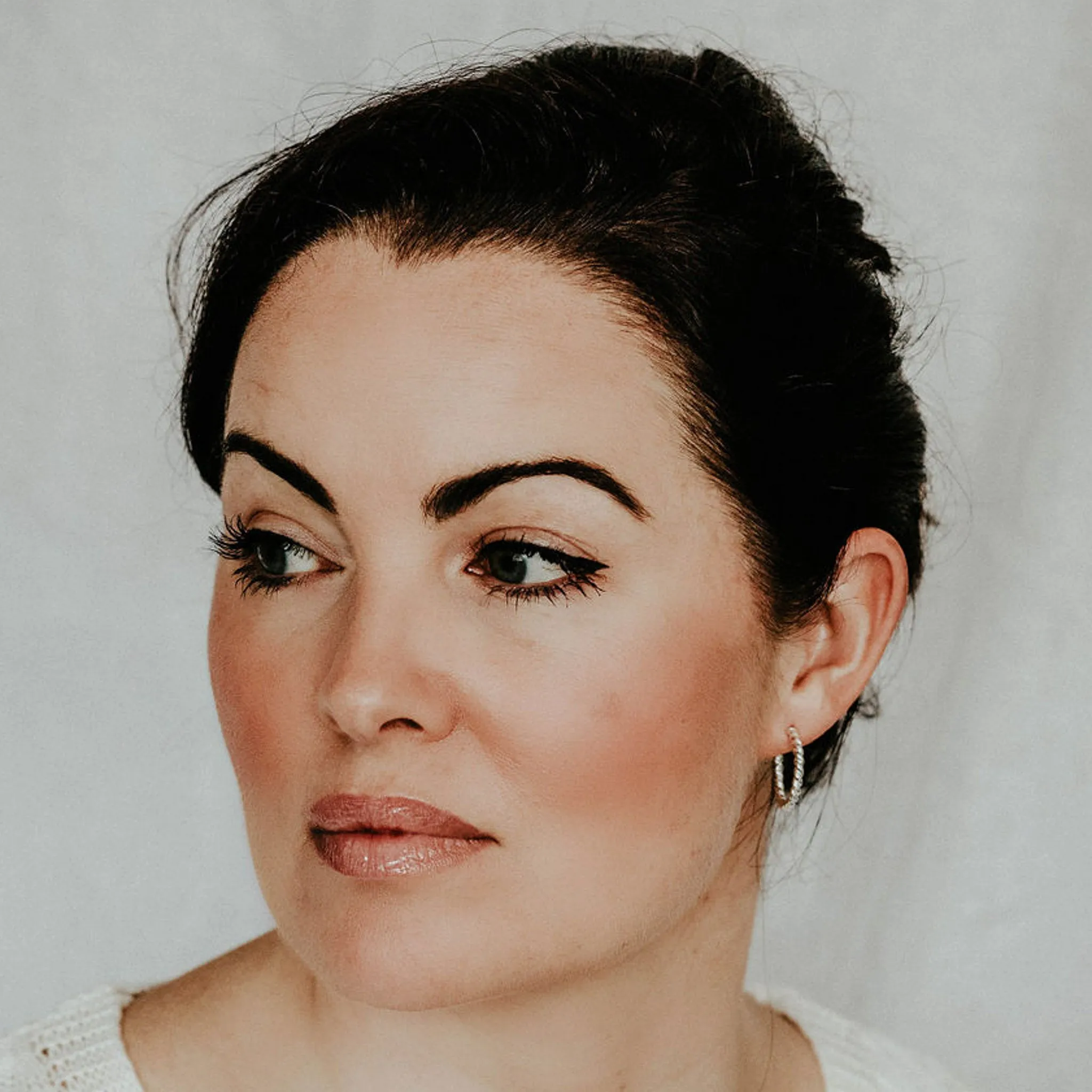 Sterling Silver Everyday Twisty Hoop Earring