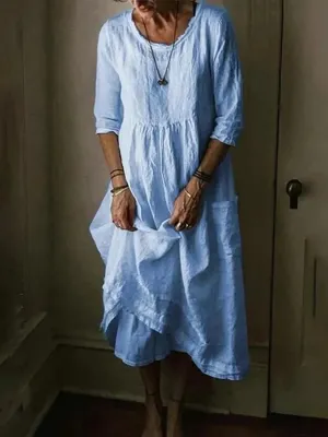 Summer dress, Clara – sky blue