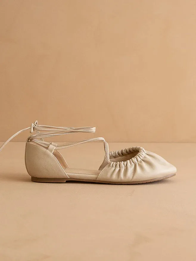 The Laney Lace Up Ballet Flat