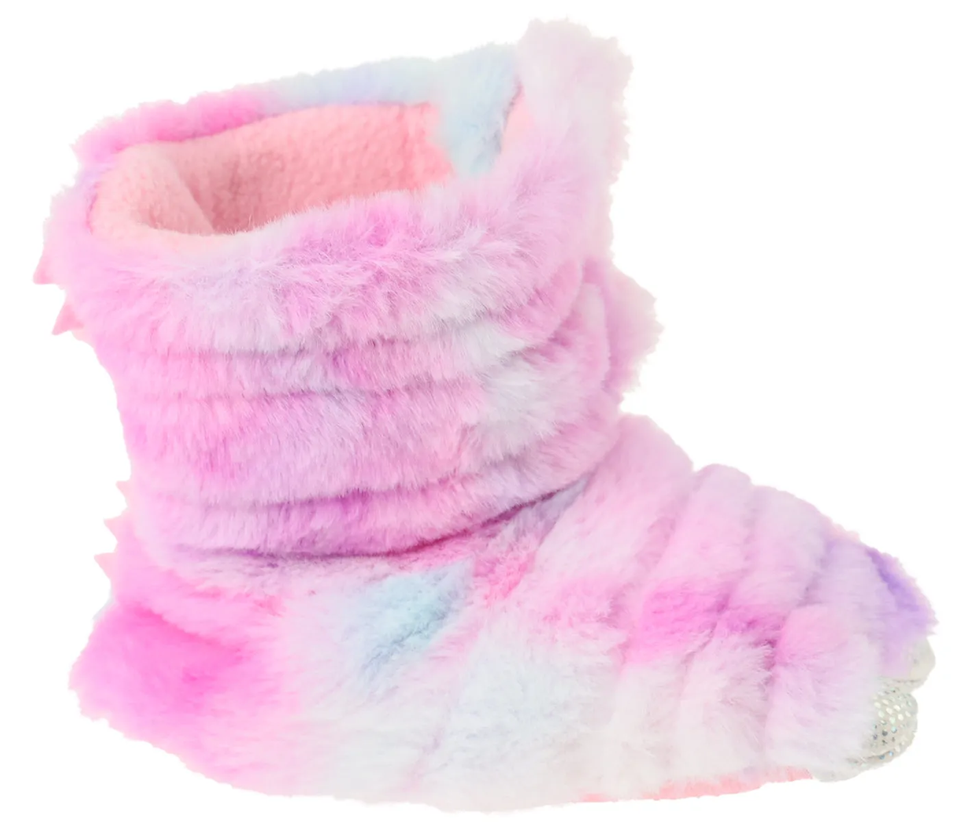 Toddler Girls Multi Color Faux Fur Claw Boot with 3D Parts