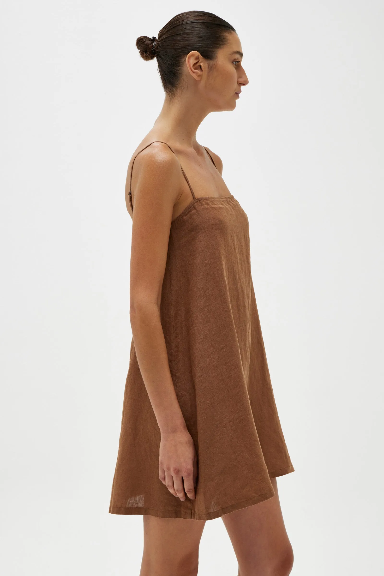 Tully Mini Dress Burnt Ochre