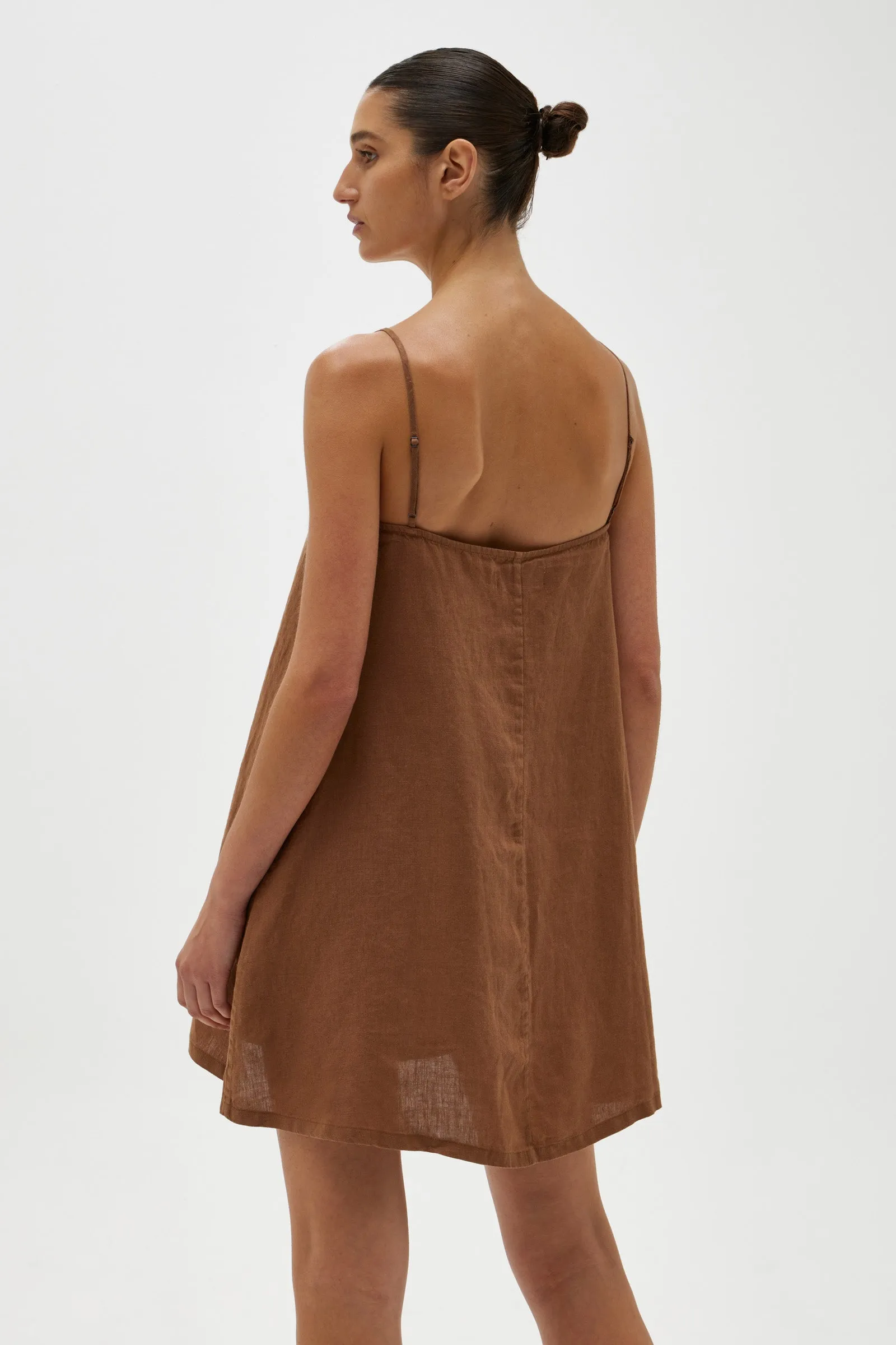 Tully Mini Dress Burnt Ochre