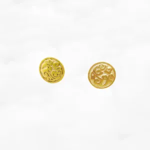 Vermeil Auspicious Clouds Studs