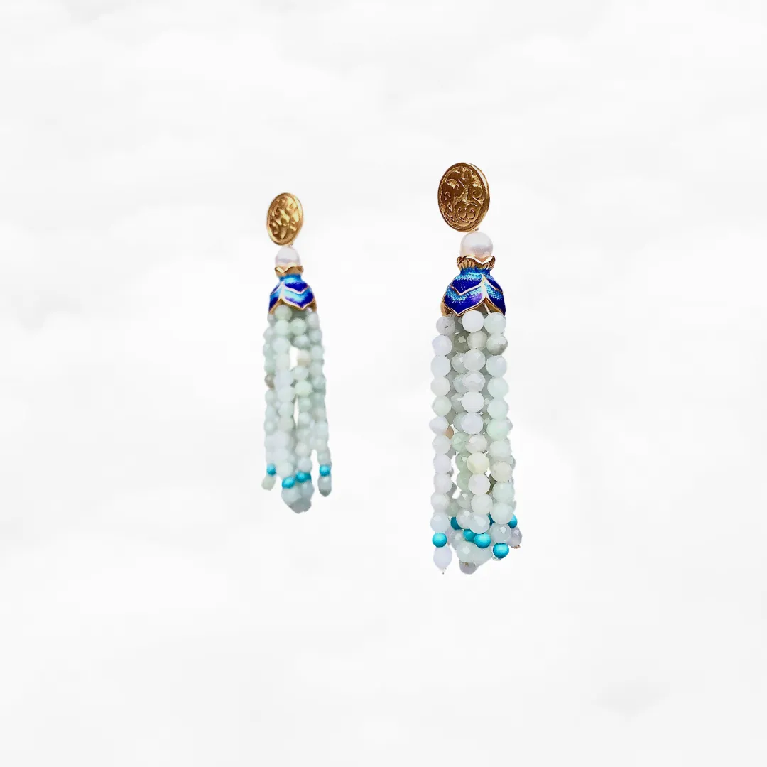 Vermeil Auspicious Clouds Studs