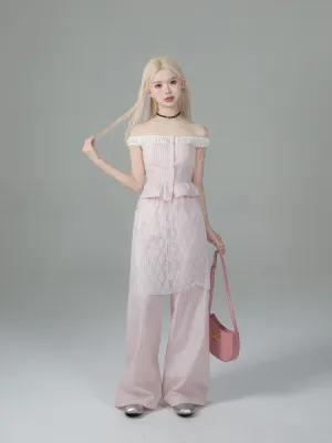 Vintage Striped Elegance Set