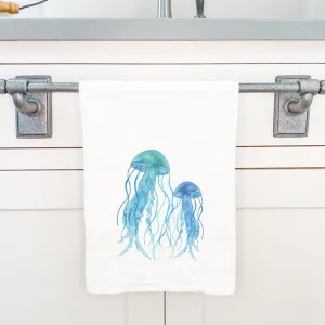 Watercolor Jellyfish - Cotton Tea Towel